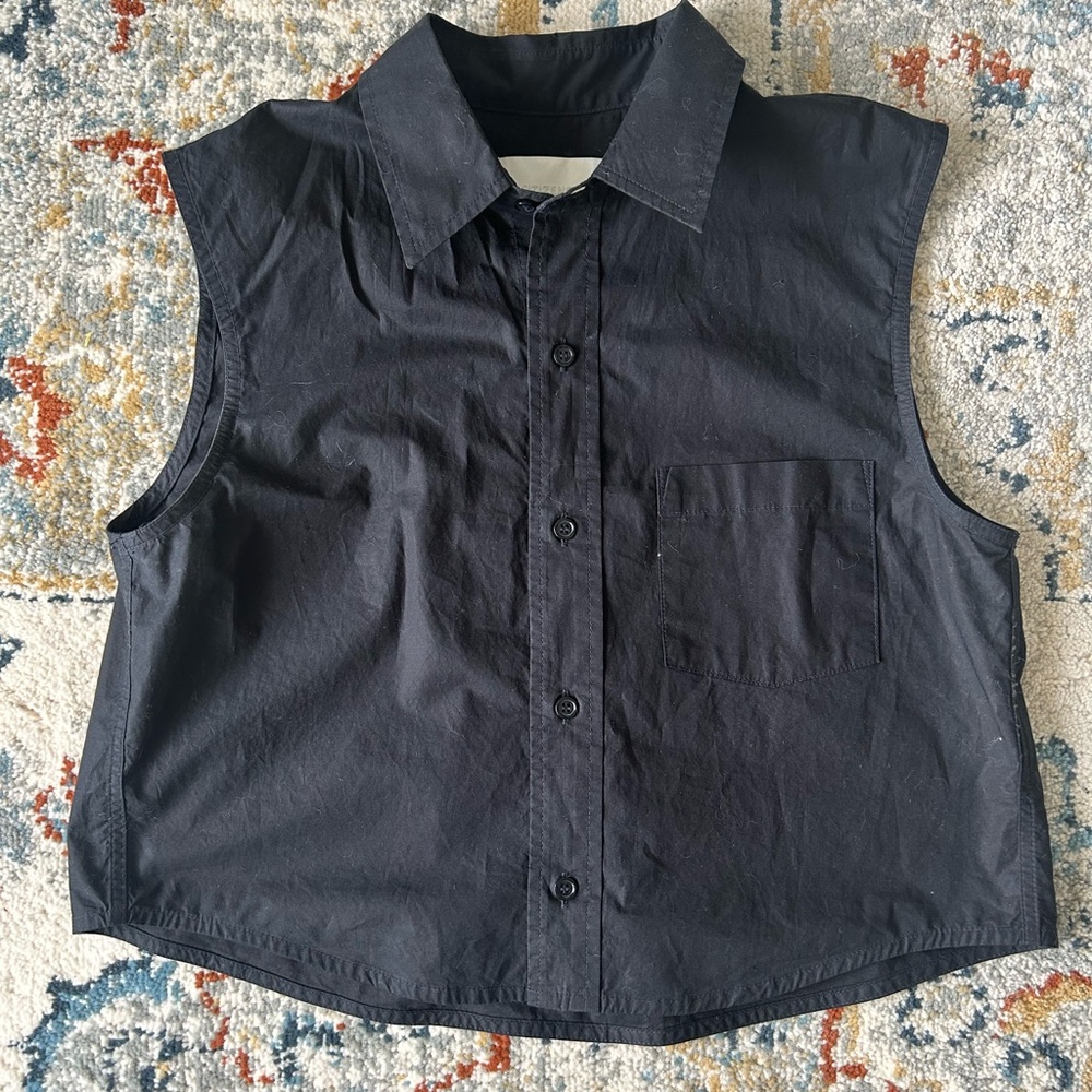 Citizens of Humanity Ander Cotton Sleeveless Crop Top